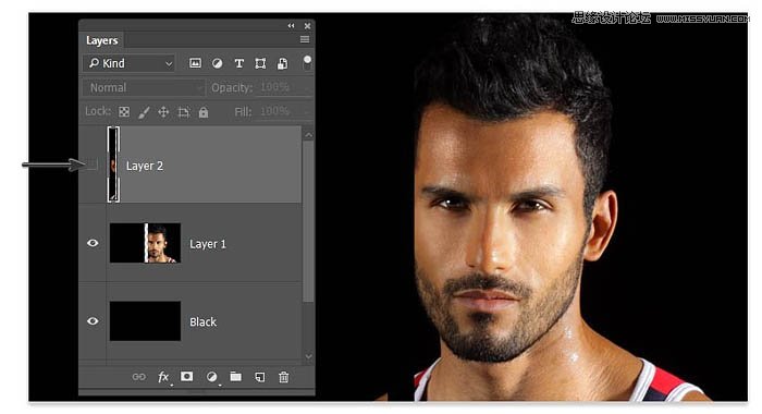 用PS制作创意的镜面多层次人像效果