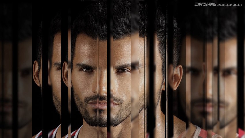 用PS制作创意的镜面多层次人像效果