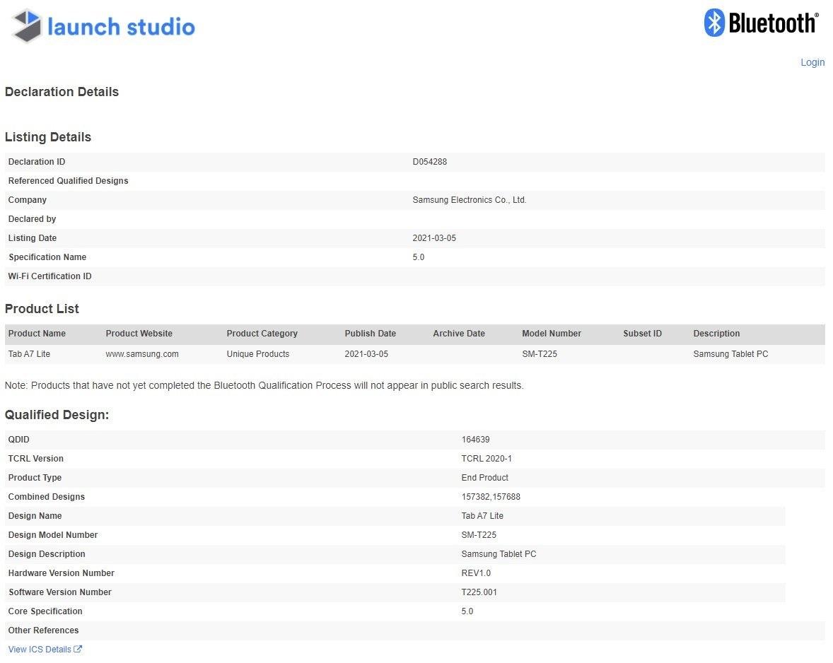 三星 Galaxy Tab A7 Lite 平板即将发布，搭载 8.7 英寸屏