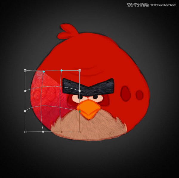 用PS绘制可爱的愤怒的小鸟