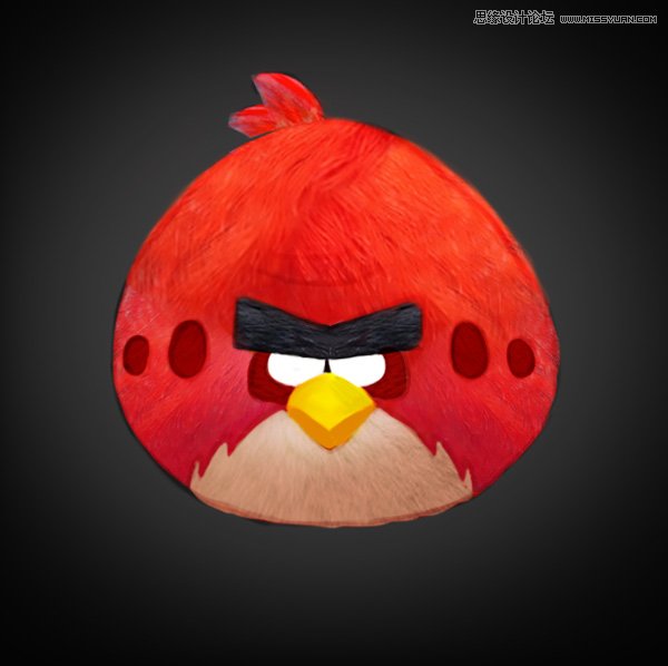 用PS绘制可爱的愤怒的小鸟