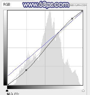 ps调出草地清纯女孩蓝色艺术效果