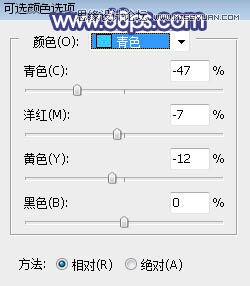 ps调出草地清纯女孩蓝色艺术效果