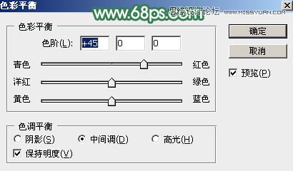 用PS给春季外景女孩添加柔和逆光效果