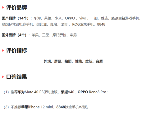 51款旗舰手机口碑汇总:荣耀V40配置突出,备受用户青睐