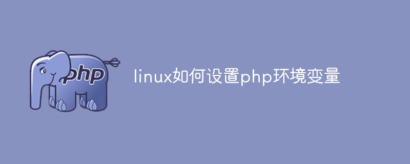 linux如何设置php环境变量