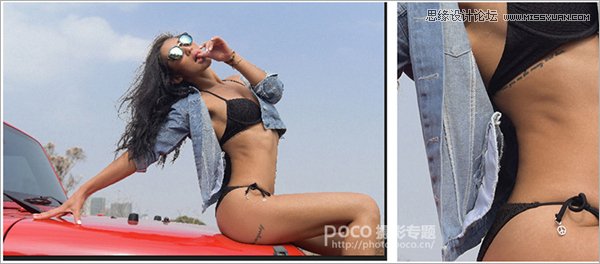 PS调出外景人像欧美复古色效果