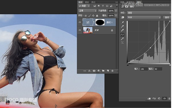 PS调出外景人像欧美复古色效果