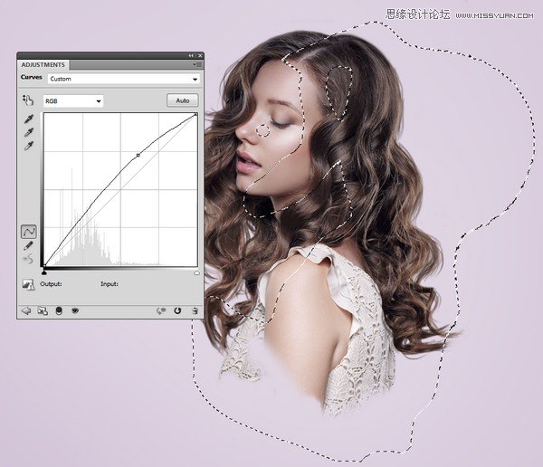 ps合成创意的花朵人像效果图