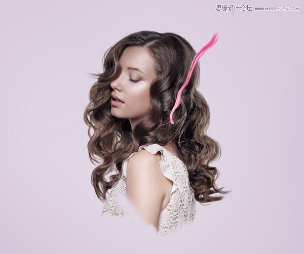 ps合成创意的花朵人像效果图