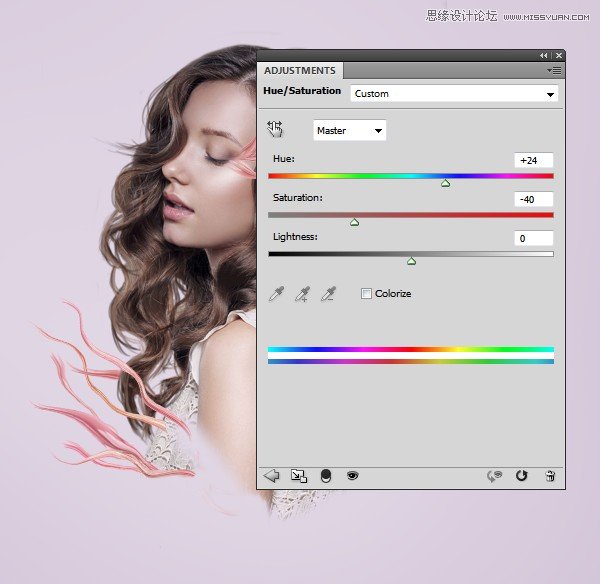 ps合成创意的花朵人像效果图