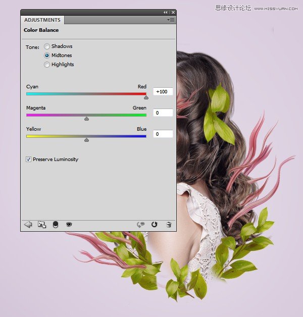 ps合成创意的花朵人像效果图