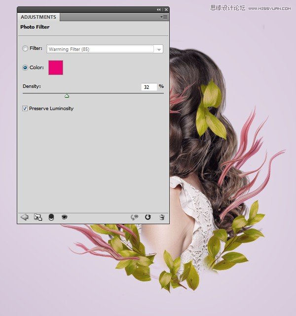 ps合成创意的花朵人像效果图