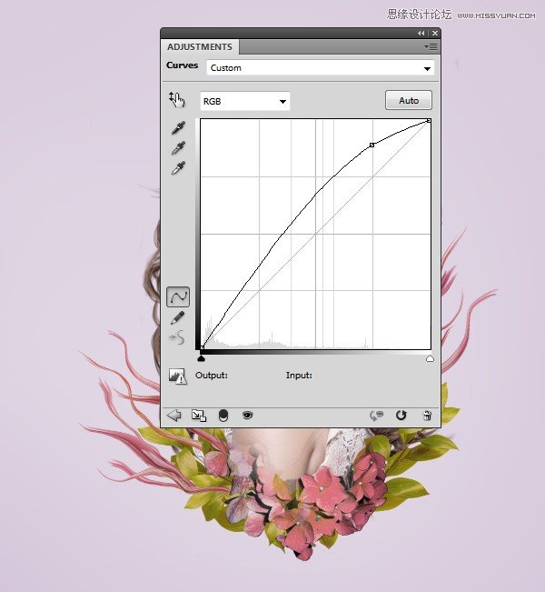 ps合成创意的花朵人像效果图