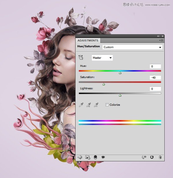 ps合成创意的花朵人像效果图