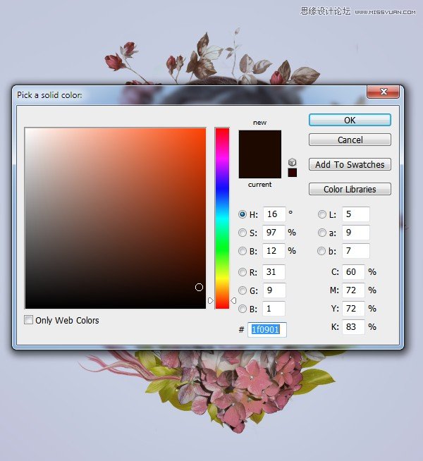 ps合成创意的花朵人像效果图