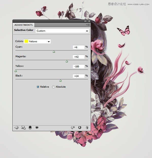 ps合成创意的花朵人像效果图