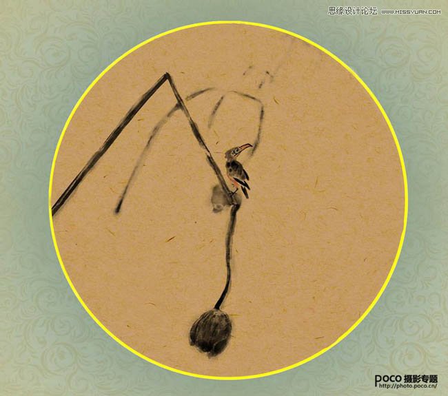 PS设计中国风意境的水墨画效果图