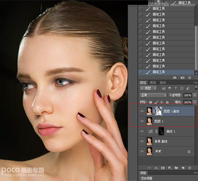巧用ps插件给人像保留细节后期磨皮