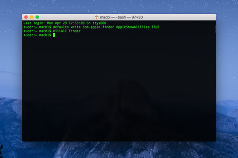 mac怎么查看显示隐藏文件夹