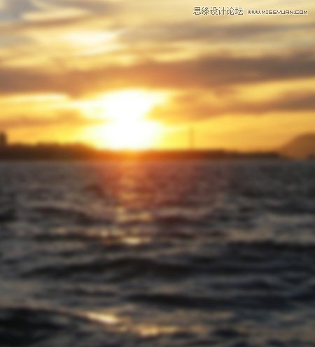 ps给外景欧美人像添加夕阳美景效果