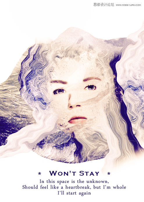 ps制作人像照片纹理艺术照片效果