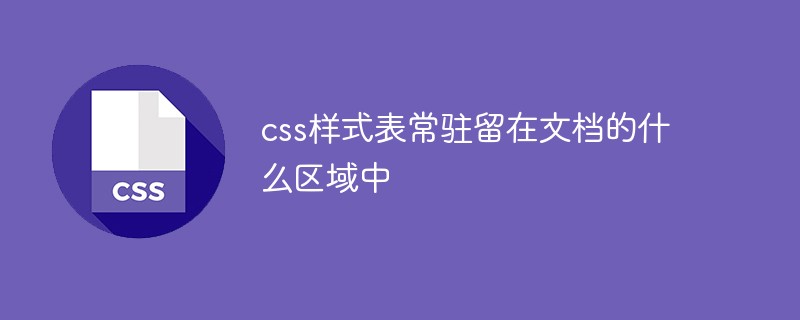 css样式表常驻留在文档的什么区域中
