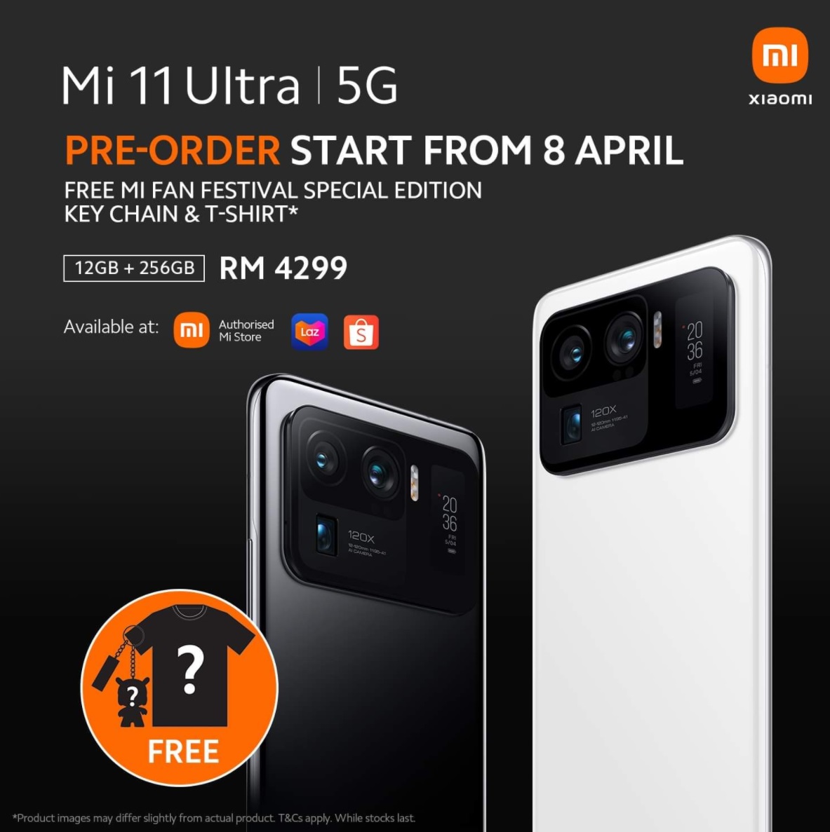 小米 11 Ultra 将于 4 月 8 日在海外开售，售价约 6800 元