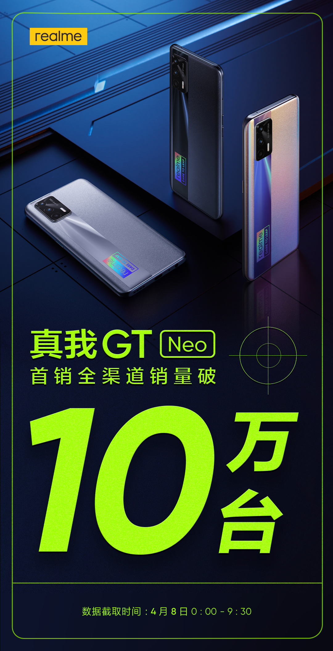 realme:真我 GT Neo 首销全渠道销量突破 10 万台