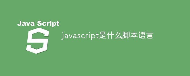 javascript是什么脚本语言
