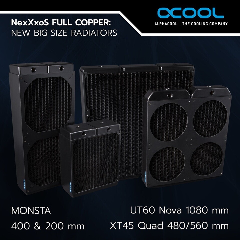 海外厂商推出 NexXxoS 系列水冷排：最大配备 9 风扇，重 2.27kg