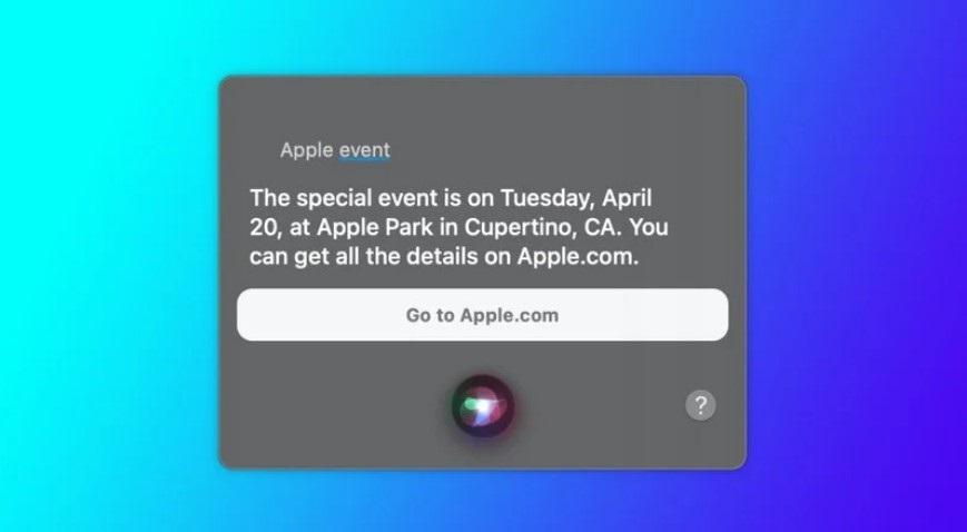 Siri 透露苹果活动计划于 4 月 20 日举行发布会:iPad Pro 2021 有望亮相