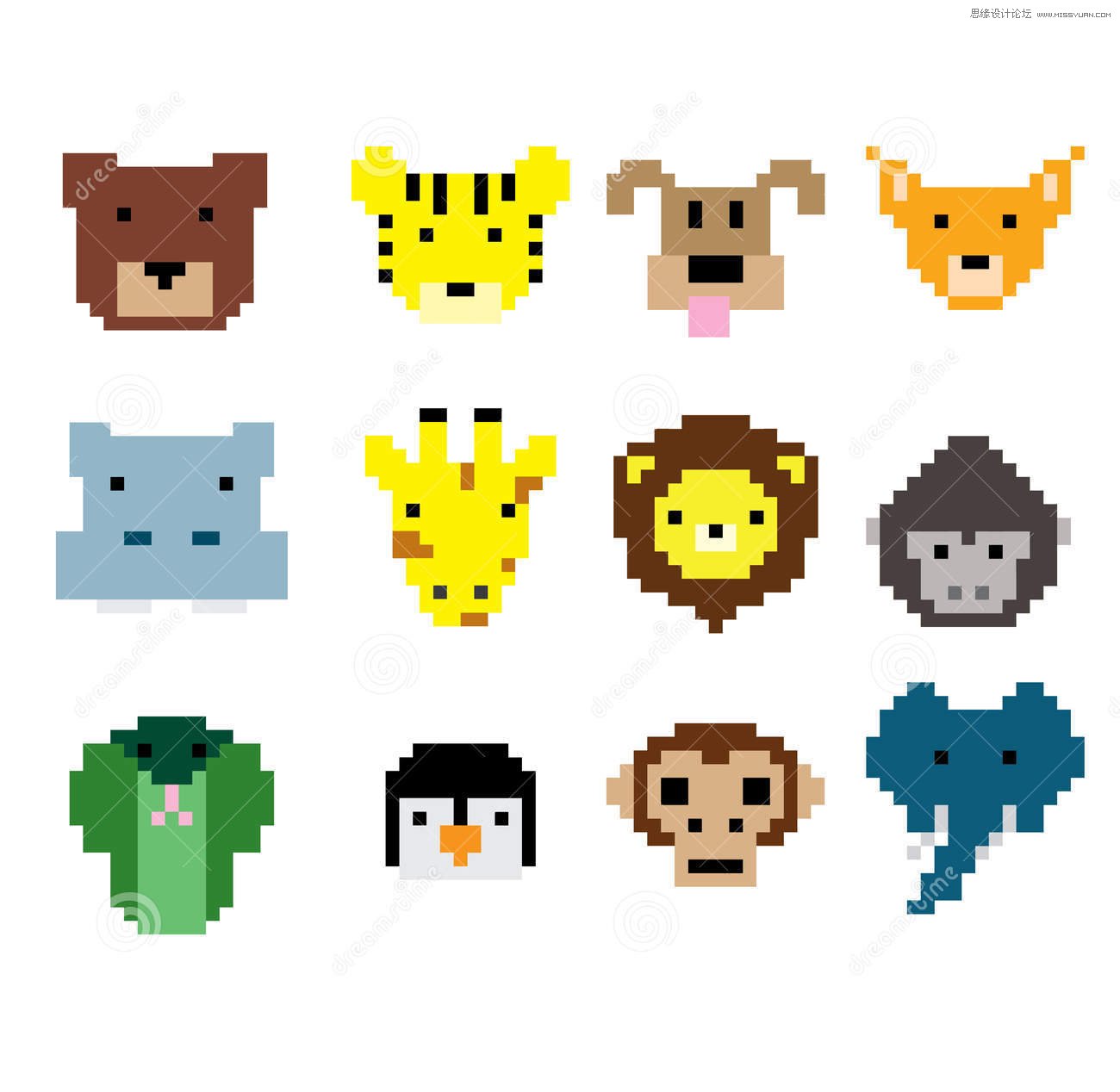 如何用PS绘制像素风格的图像和人物