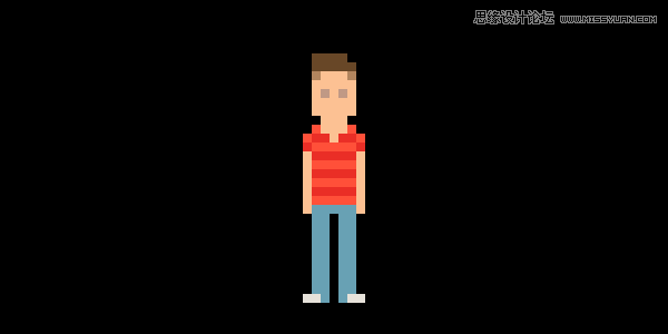 如何用PS绘制像素风格的图像和人物