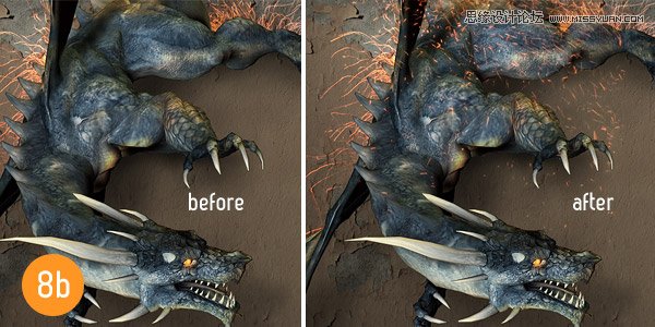 用PS软件合成创意的人龙大战场景效果