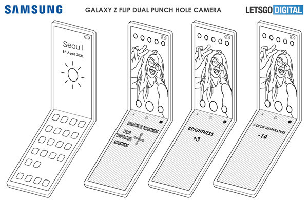 三星公开双向折叠屏手机专利 会是Galaxy Z Flip 3吗？