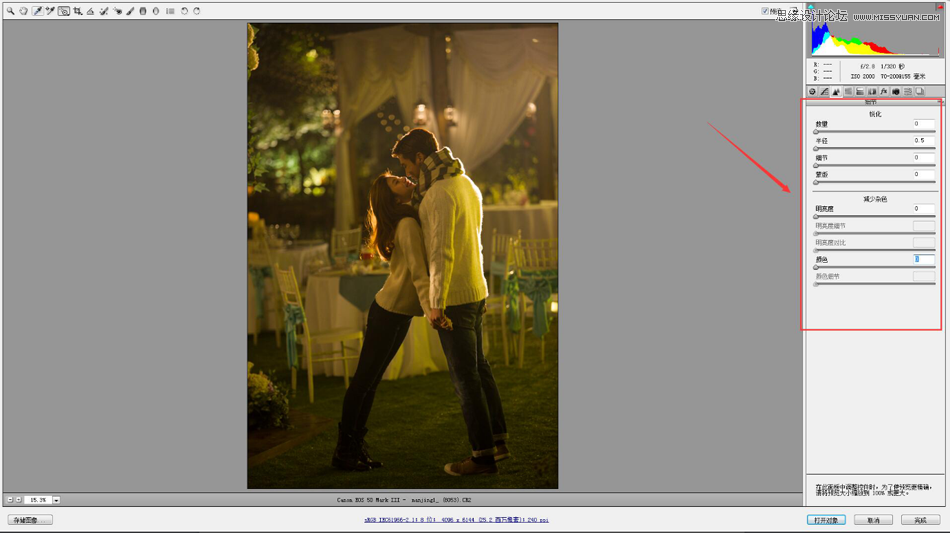 PS调出外景情侣片韩式淡雅风效果