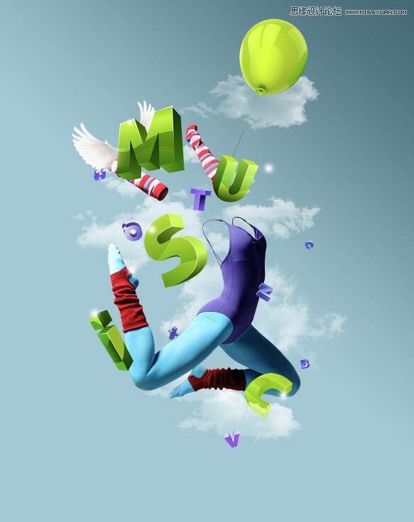 ps设计音乐厅形象站台广告