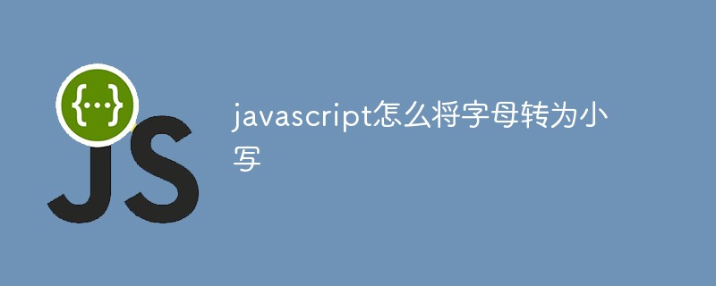 javascript怎么将字母转为小写