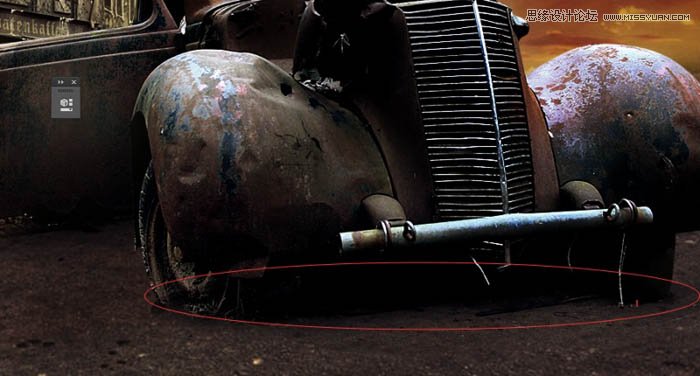 PS合成颓废风格的战争片场景