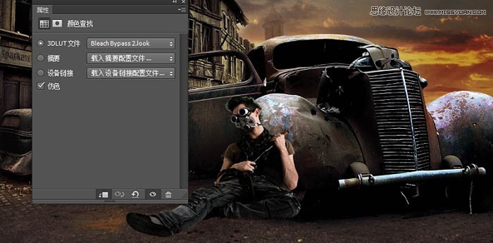 PS合成颓废风格的战争片场景