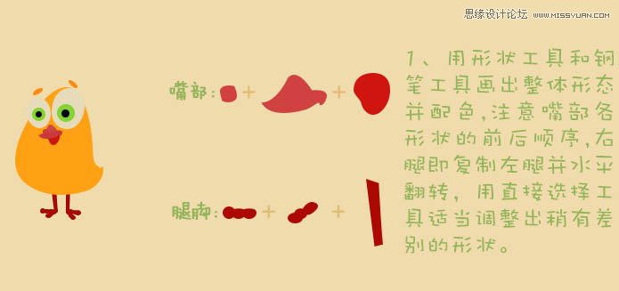 ps绘制毛茸茸的可爱小黄鸡