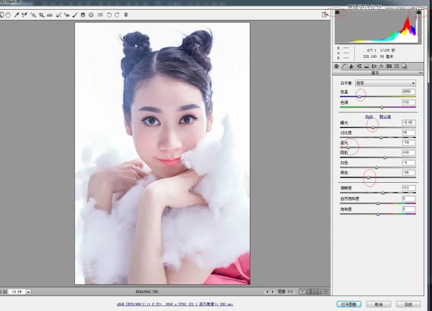 PS给美女私房照添加唯美雪景效果