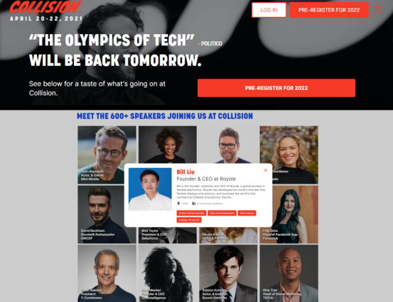 一场科技跨界盛宴：COLLISION大会举行  柔宇科技刘自鸿用科技“征服”全球精英