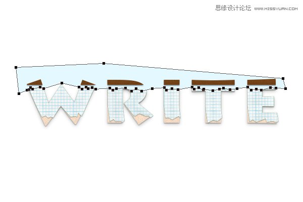 ps快速的制作纸边撕裂的艺术字