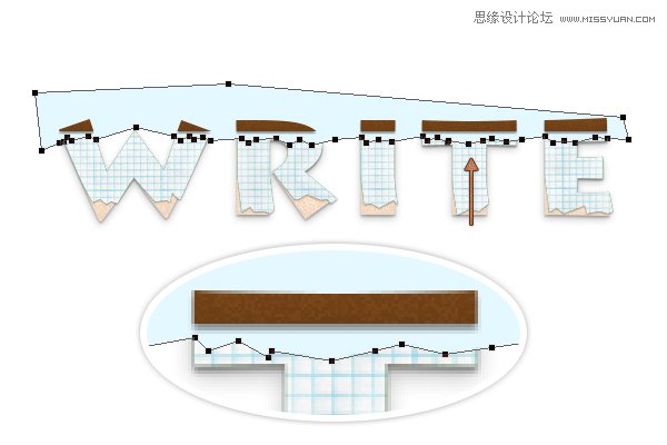ps快速的制作纸边撕裂的艺术字