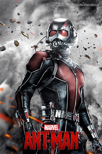 PS合成教程：超酷的蚁人电影海报