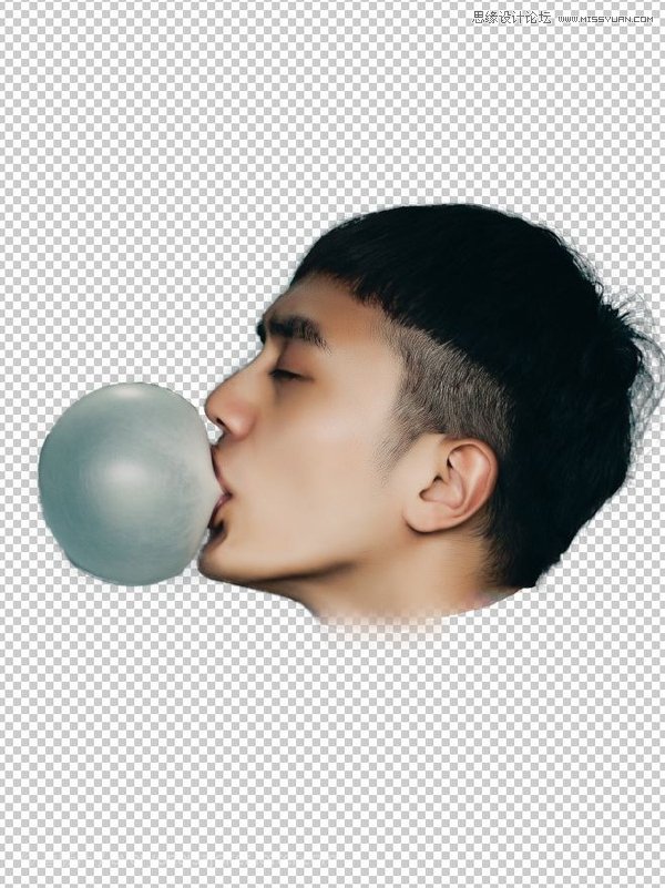 PS结合滤镜设计创意的人像泡泡效果