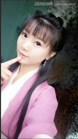 PS结合SAI把可爱女生转手绘处理