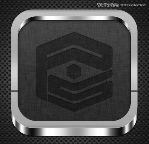 PS设计银色立体效果的APP图标教程